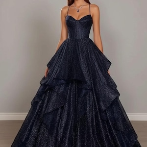 Navy Blue Graduation Dress for Women - Etsy Navy Blue Graduation Dress for Women - Etsy