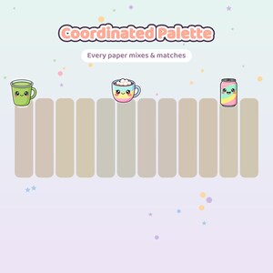 Kawaii Boba Seamless Patterns | 12x12in Digital Paper Pack (Commercial Use) image 5