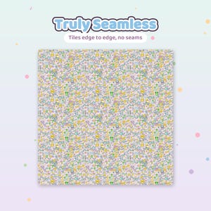Kawaii Weltraum Digitales Papier | Nahtlose Muster, Kommerzielle Nutzung (Instant Download) Bild 2