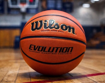 Balón de baloncesto WILSON Evolution Game para hombre (29.5) - Talla y peso oficiales