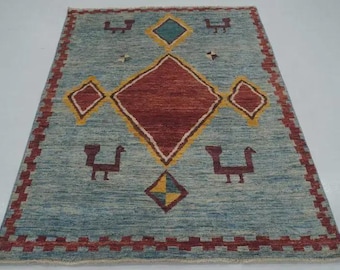 Ręcznie tkany dywanik vintage, antyczny turecki dywanik Oushak, ręcznie robiony dywanik z naturalnej wełny, designerski dywanik do domu