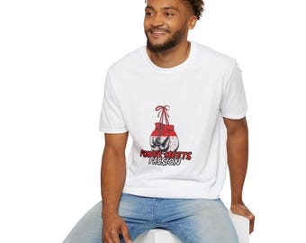 Camiseta de boxeo: Guantes rojos vintage - Camiseta unisex de algodón