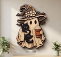 6 Multilayer Ghost Black Cat Halloween Wall Art, Pumpkin Coffee, Floral Crown (Digital Download) product logo