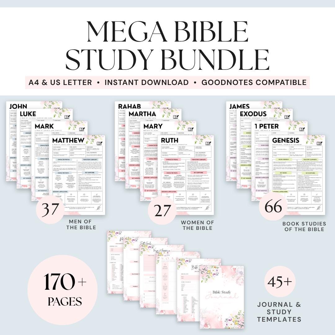 Bible Character Study Guide Women of the Bible Study Workbook Bible ...