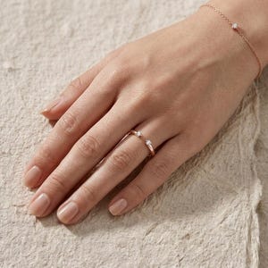 Wrap Ring Women, Cubic Zirconia Pave Open Band, Minimalist Dainty Ring, Adjustable Statement Ring, Delicate Stackable Ring