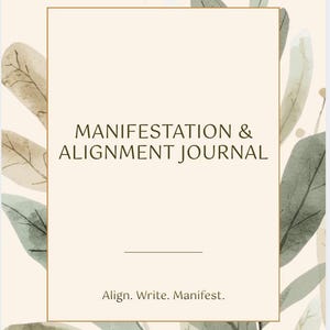 Tagebuch zur inneren Ausrichtung – Digitales Manifestationstagebuch – Dankbarkeit & Affirmationen – 369-Methode – Druckbare PDF-Datei