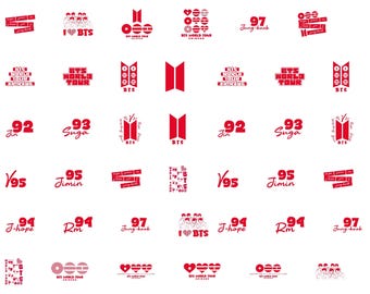 BTS Arirang World Tour 2026 SVG Bundle, 28 K-pop Concert Designs, BTS Tour Shirt Svg, Png, Cricut Silhouette Cut Files