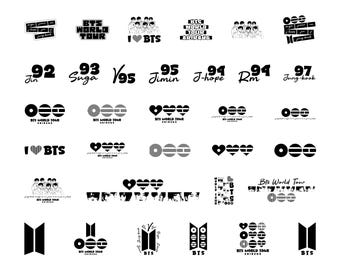BTS Arirang World Tour 2026 SVG Bundle, 28 K-pop Concert Designs, BTS Tour Shirt Svg, Png, Cricut Silhouette Cut Files