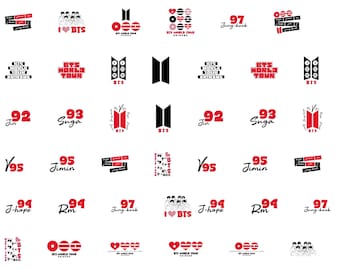 BTS Arirang World Tour 2026 SVG Bundle, 28 K-pop Concert Designs, BTS Tour Shirt Svg, Png, Cricut Silhouette Cut Files