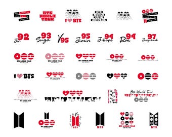 BTS Arirang World Tour 2026 SVG Bundle, 28 K-pop Concert Designs, BTS Tour Shirt Svg, Png, Cricut Silhouette Cut Files