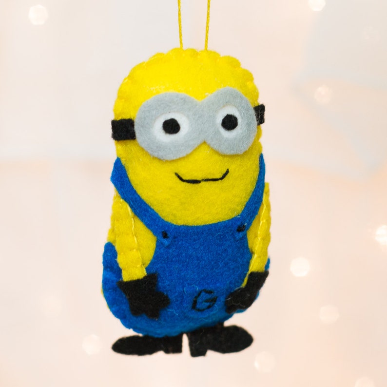 Felt Minion Ornament Felt Despicable Me Ornament Etsy