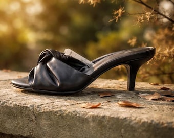 Marc Fischer Black Slip-on Heels