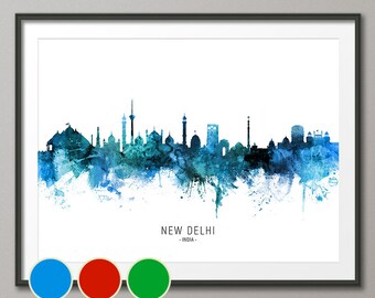 Delhi Skyline Etsy