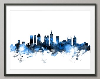 atlanta skyline etsy
