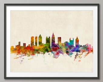 atlanta skyline etsy