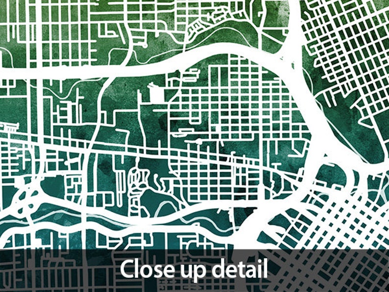 Houston Map Houston Texas City Street Map Art Print 2050