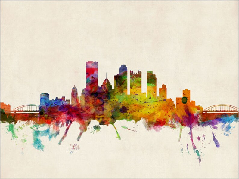 Pittsburgh Skyline, Pennsylvania, Art Print 545 image 3