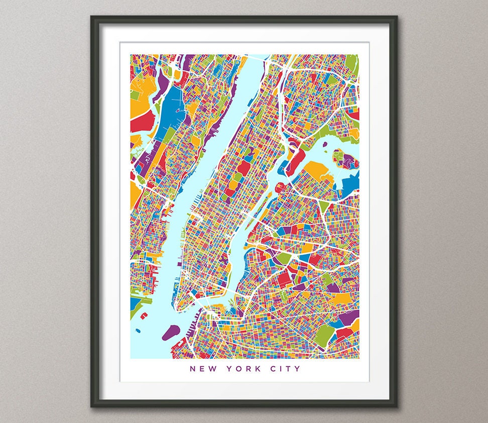 New York 地図ヴィンテージポスター　フレーム付き New York 地図ヴィンテージポスター フレーム付き New York 地図
