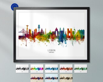 Niagara Falls Skyline Canada, Cityscape Art Print Poster KX (30271