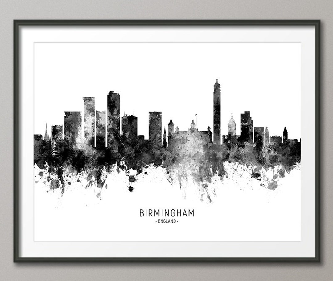 Birmingham Skyline Birmingham England Cityscape Art Print