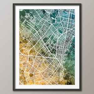 Bogotá Map, Bogota Colombia City Map, Art Print (4264)