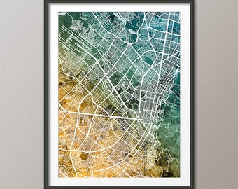 Bogotá Map, Bogota Colombia City Map, Art Print (4264)