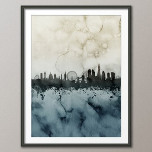 London Skyline, London Stadtbild England, Kunstdruck (1701)