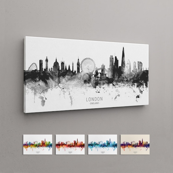 London Skyline England, Box Canvas Art Print (11444)