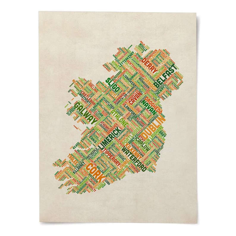 The image is a collage of various words and phrases, likely representing different cities or locations, arranged in a visually interesting and creative manner.