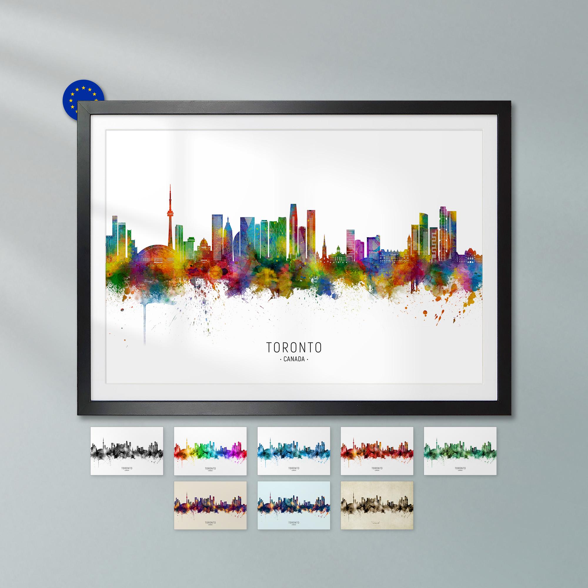 Toronto Skyline Canada, Poster Print Cityscape Art ZX (43353) - Etsy