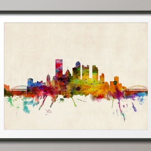 Pittsburgh Skyline, Pennsylvania, Art Print 545 image 1