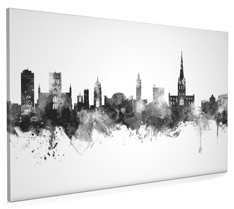 Norwich Skyline Canvas Norwich Cityscape Box Canvas Art Print Etsy UK