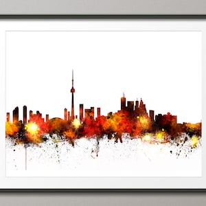 Toronto Skyline, Toronto Canada Cityscape Art Print (1073)