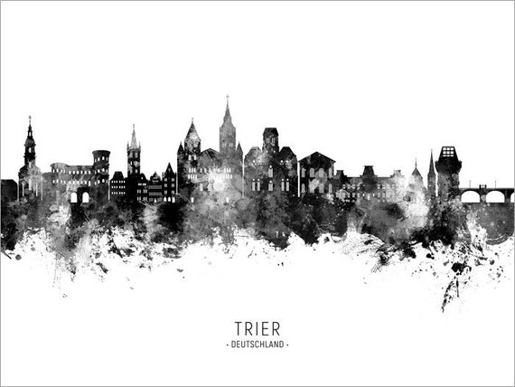 Trier Skyline Trier Cityscape Art Print Poster - Etsy Ireland
