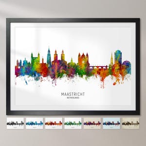 Póster con impresión artística de la ciudad de Maastricht, Países Bajos, CX (6826)