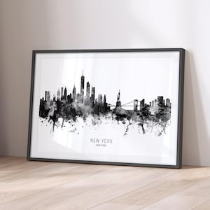 NYC Skyline New York, Cityscape Art Print Poster YZ (11478)