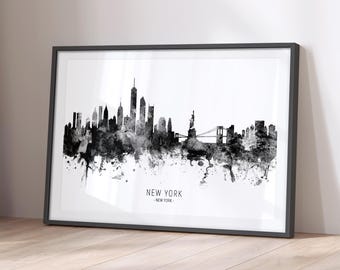 NYC Skyline New York, Cityscape Art Print Poster YZ (11478)