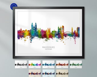 Brasilia Skyline Brazil, Cityscape Art Print Poster KX (32149) - Etsy