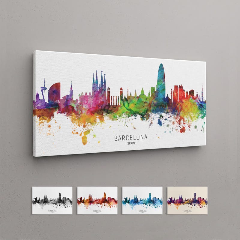 Barcelona Drawing - Etsy UK