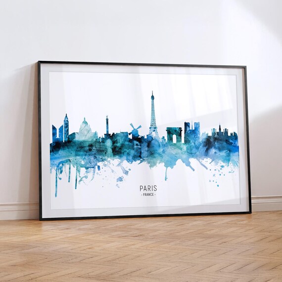 Paris Cityscape France, Skyline Poster Print RX (20534)