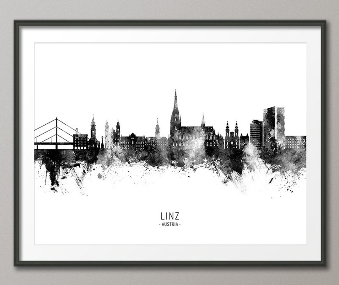 Linz Skyline, Linz Austria Cityscape Art Print Poster 23553 - Etsy