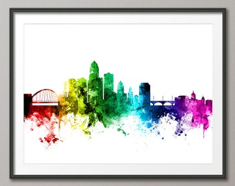 Des Moines Iowa Skyline, Art Print (2512)