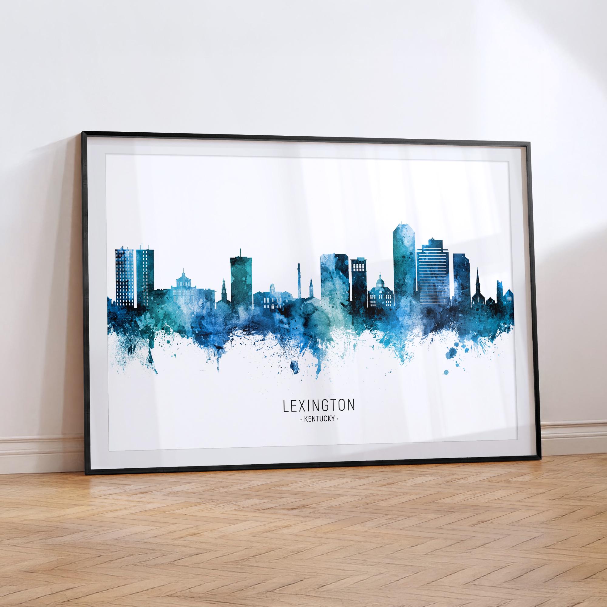 Lexington Cityscape Kentucky, Skyline Poster Print RX (20869) - Etsy