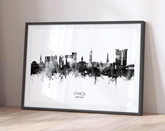 Rotterdam Skyline Netherlands, Poster Print Cityscape Art ZX