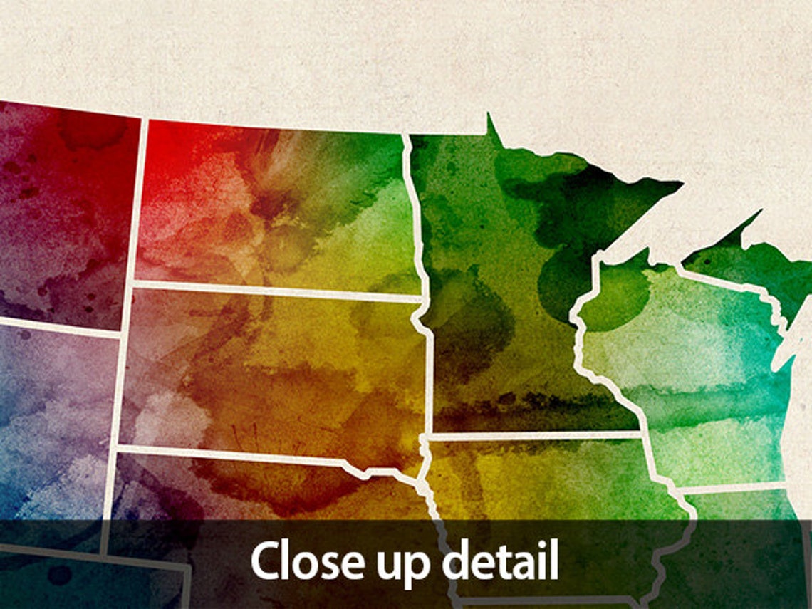 Watercolor United States Map USA - Il 1140xN.589270502 Fats 