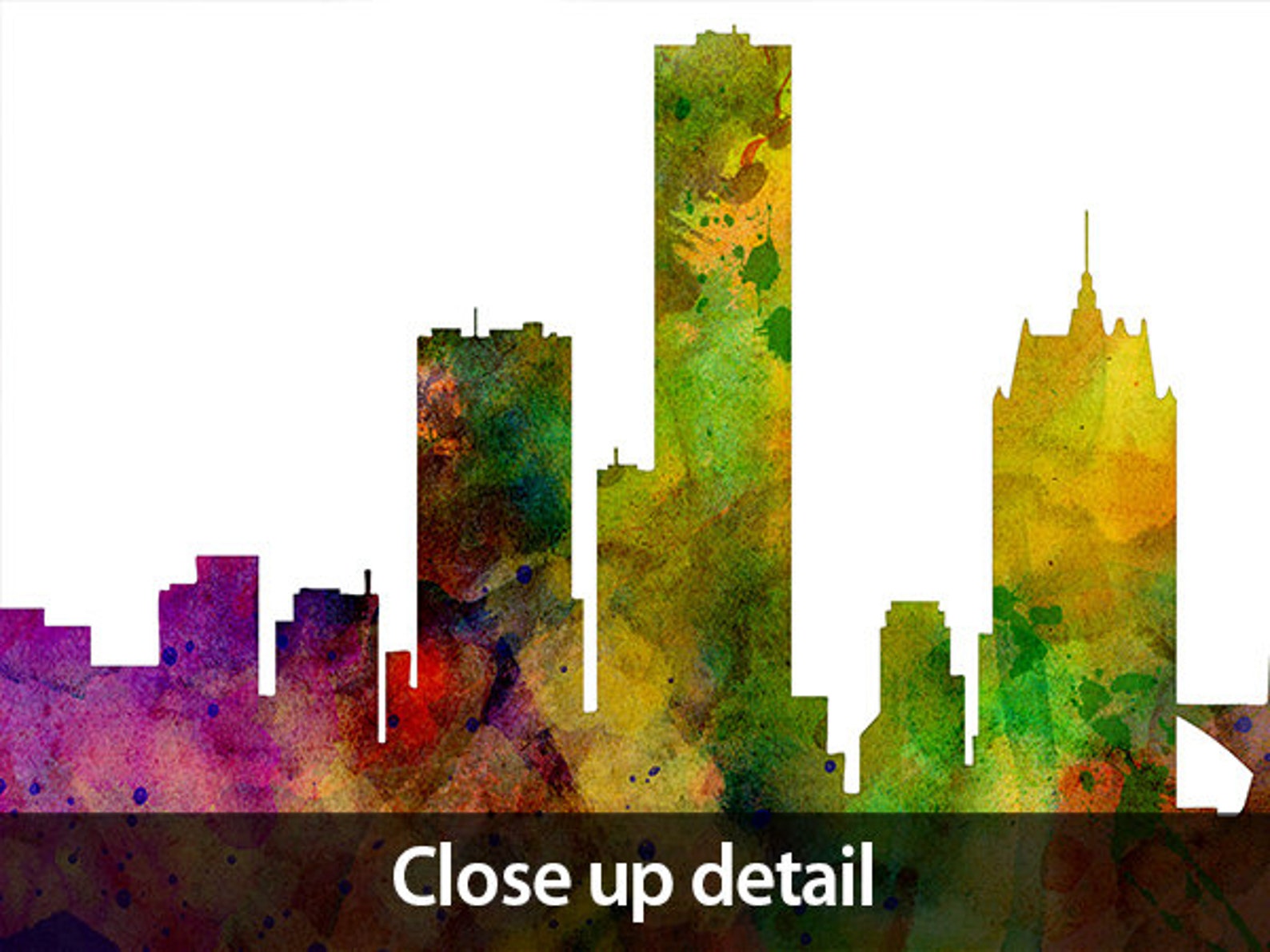 Milwaukee Skyline Milwaukee Wisconsin Cityscape Art Print - Etsy