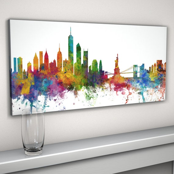 New York Skyline Canvas City Cityscape Art - New York Cityscape Wall Art New York Skyline Canvas City Cityscape Art - New York Cityscape Wall Art