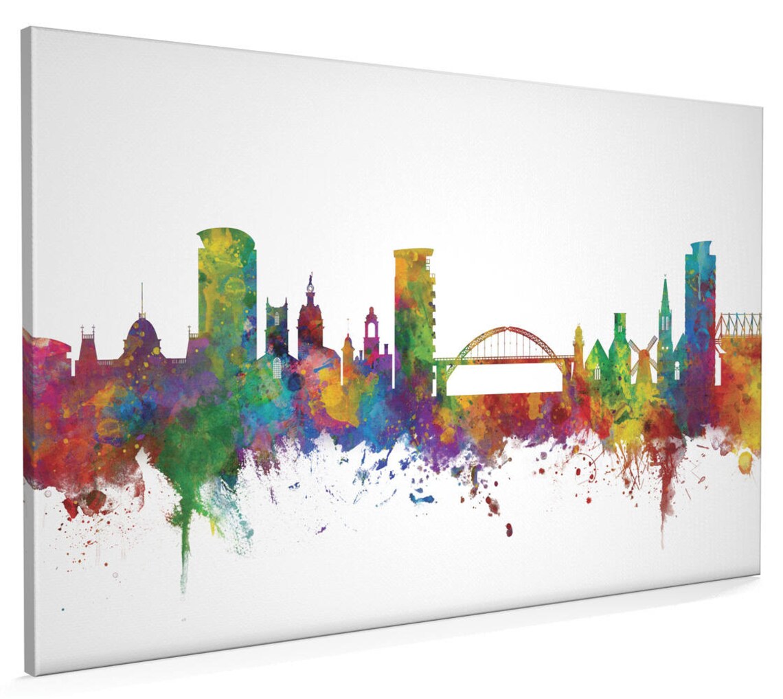 Sunderland Skyline Canvas Sunderland Cityscape Canvas Art Etsy UK