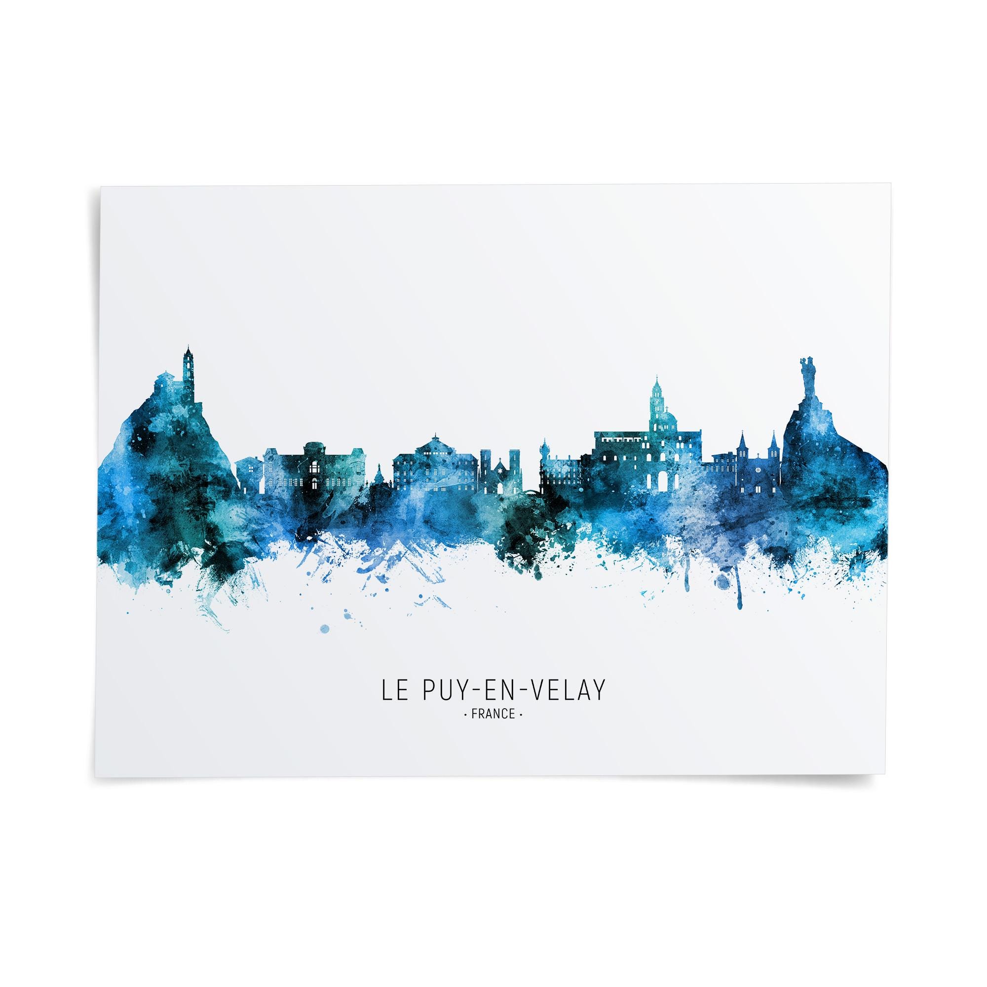 Le Puy-en-velay Skyline France, Cityscape Art Print Poster ZX