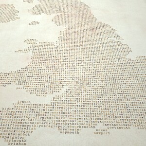 Großbritannien UK Stadt Karte, Kunstdruck (289)